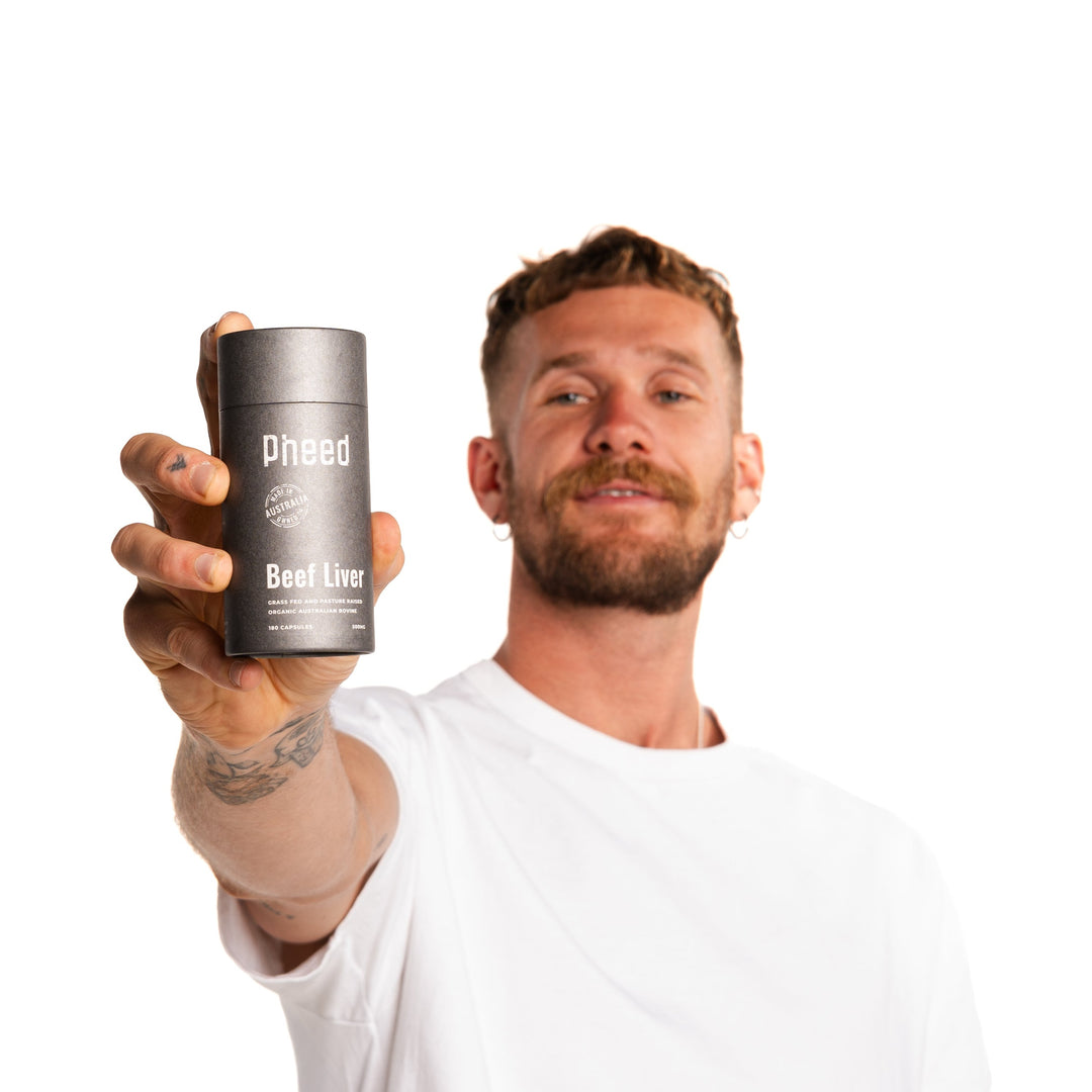 Real food beef liver capsules for natural energy boost