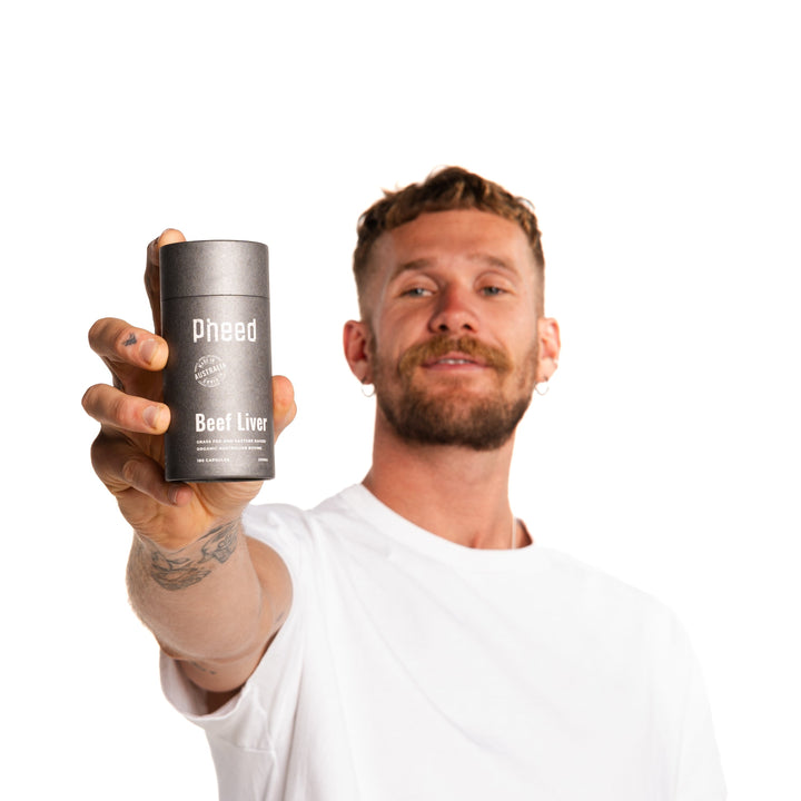 Real food beef liver capsules for natural energy boost