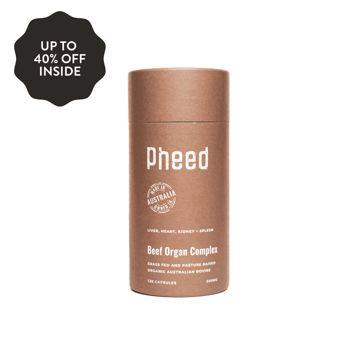 Beef Organ Capsules - Heart, Kidney, Liver + Spleen