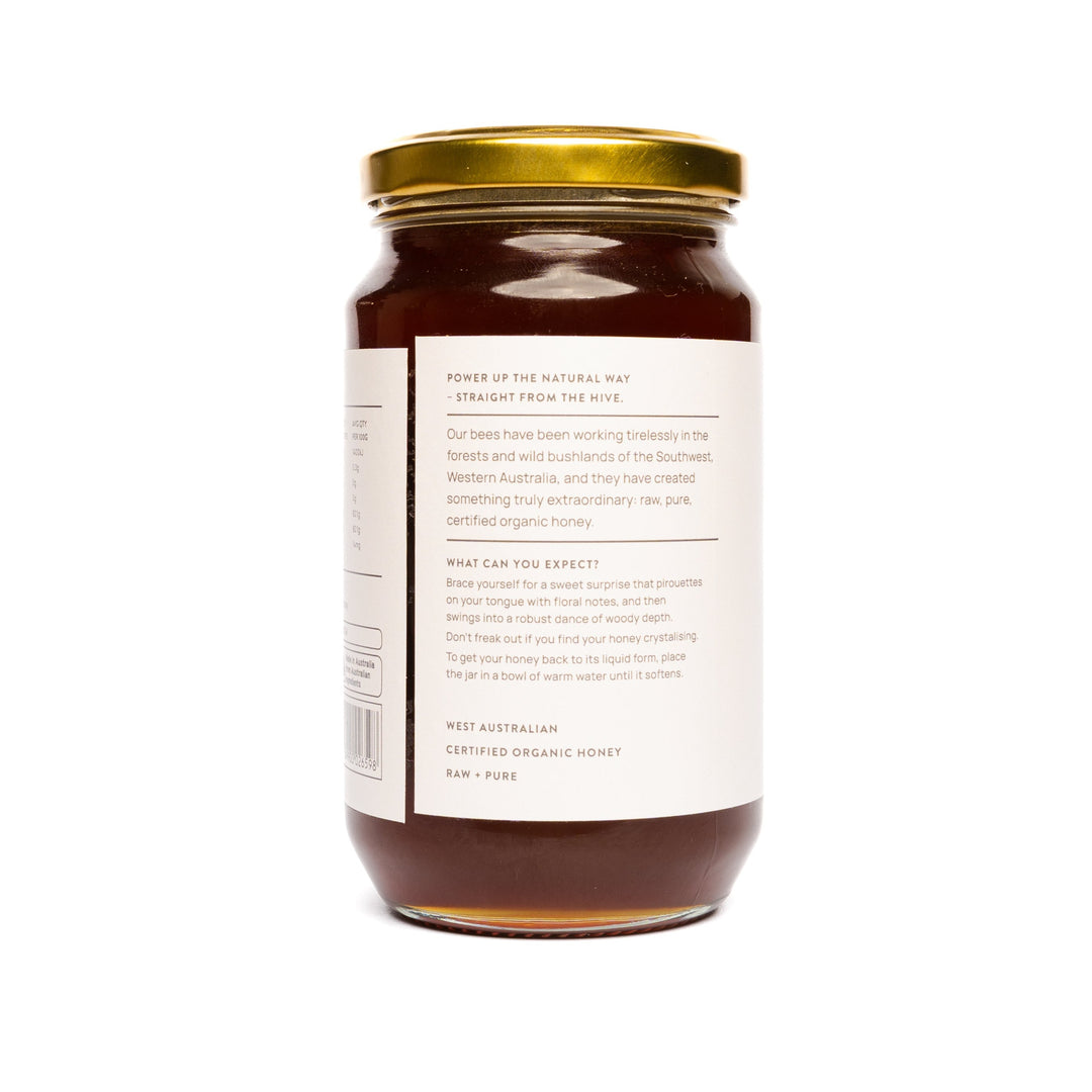 Western Australian certified organic honey