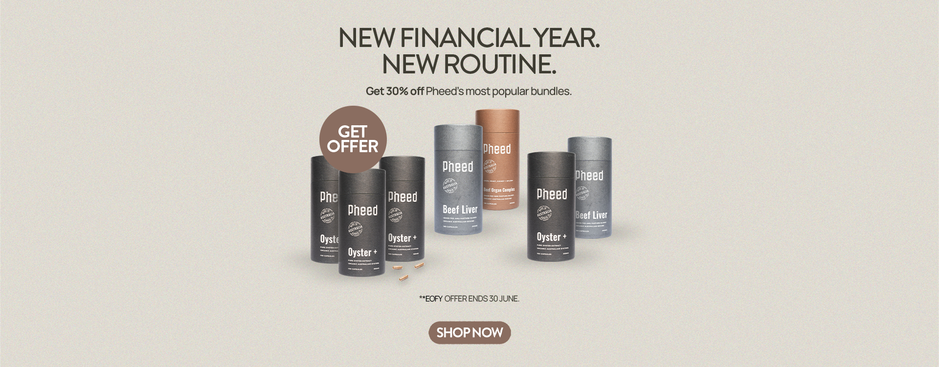 Promotional campaign, new financial year, new routine featuring Pheed bundles.